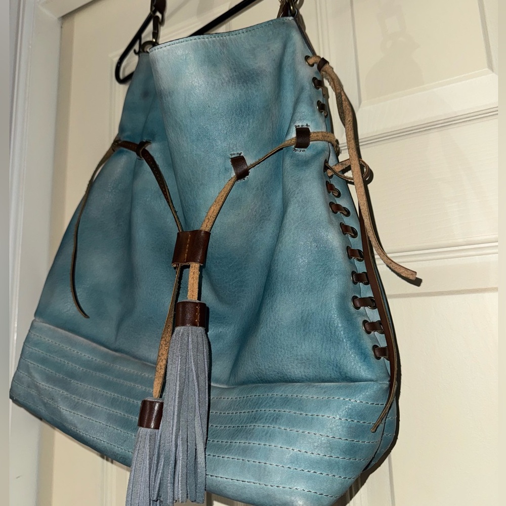 Western turquoise purse